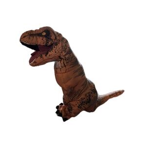 Rubies Jurassic World Teen Inflatable T-Rex Costume 700430 Brown Dinosaur